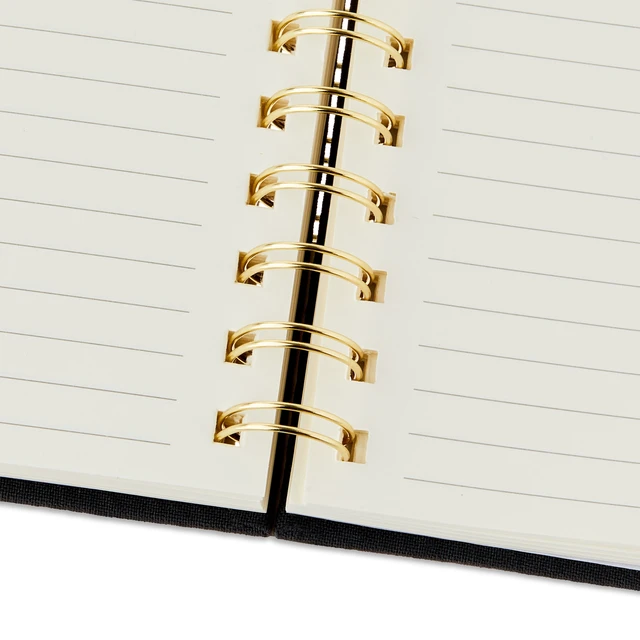 Alt view image 2 of 5 - Pen+Gear Small Memo Spiral Notepad, Black, 4 x 5 Inch, 192 Ruled Pages, Twin-Wire Binding, Hard Cover