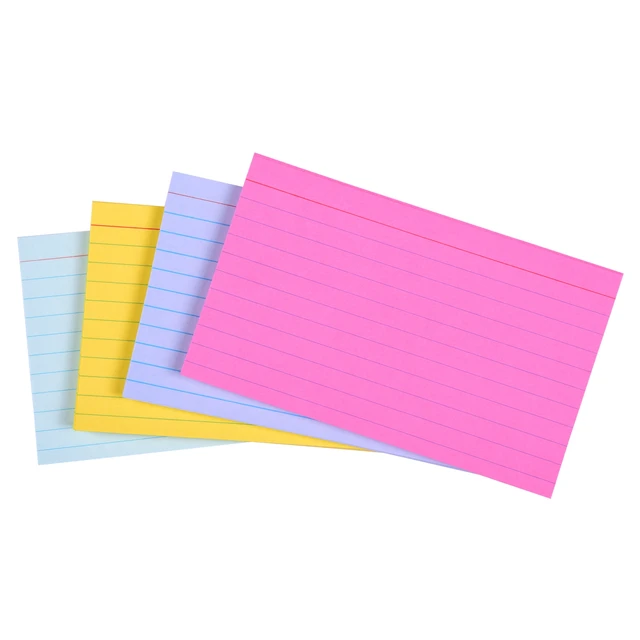 Alt view image 5 of 6 - Pen+Gear Ruled Index Cards, Pastel Colors, 3"x5", 100 Count, 4 Pack