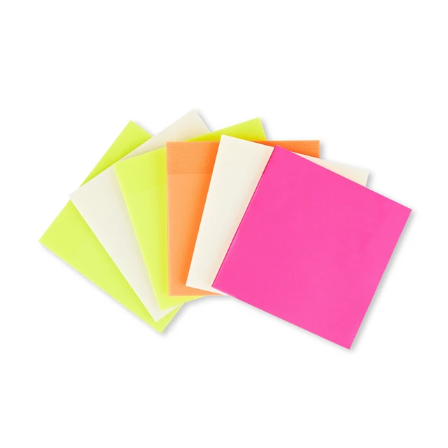 Alt view image 5 of 6 - Pen+Gear Semi-Transparent Sticky Notes, 3" x 3", Multicolor, 6 Pads