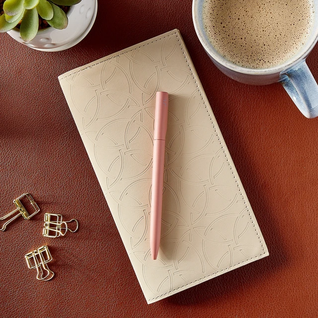 Alt view image 5 of 5 - Pen+Gear Simulated Suede Journal, Dusky Taupe, 4.5IN x 8.2IN, 80 Ruled Pages