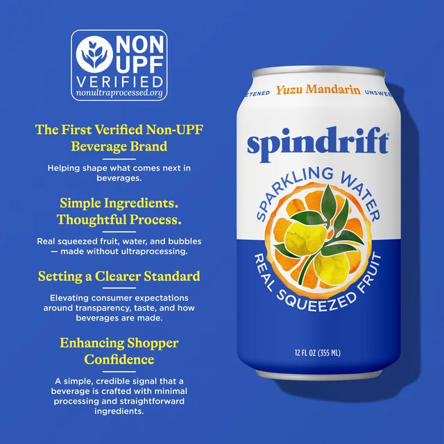 Alt view image 3 of 6 - Spindrift Yuzu Mandarin Sparkling Water, Real Squeezed Fruit, 12 fl oz, 8 Count, No Sugar Added, Low Calorie