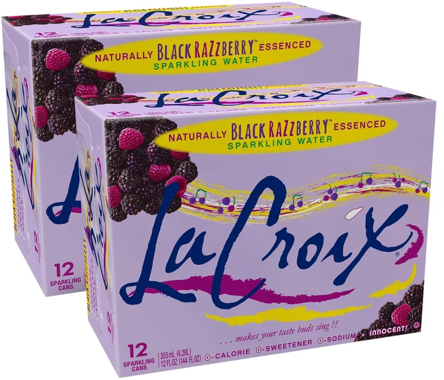 Main image of LaCroix Black Razzberry Sparkling Water 12fl oz Cans, 2 x 12-Pack
