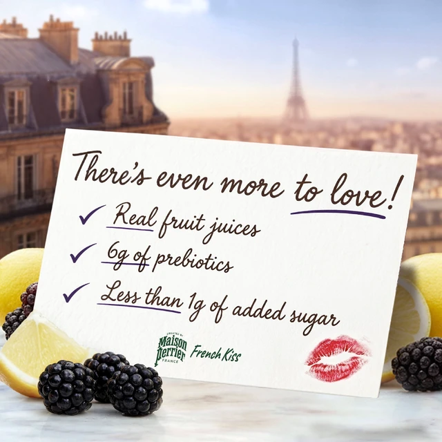Alt view image 5 of 5 - Maison Perrier French Kiss Sparkling Juice Beverage, Blackberry & Lemon Flavors with Real Fruit Juices, 6 Pack, 66.9fl oz