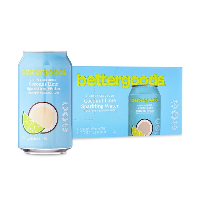 Alt view image 6 of 6 - Bettergoods Coconut Lime Flavored Sparkling Water (3 Pack, 12 fl oz, 8 Cans)