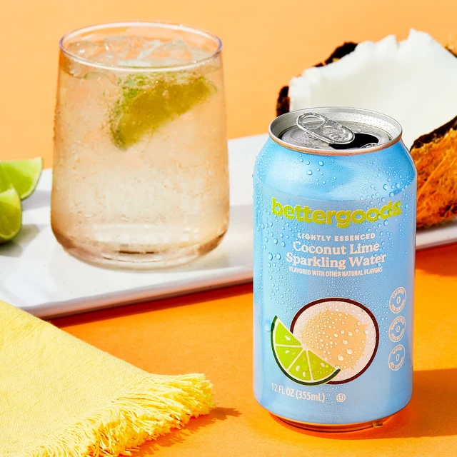 Alt view image 4 of 6 - Bettergoods Coconut Lime Flavored Sparkling Water (3 Pack, 12 fl oz, 8 Cans)