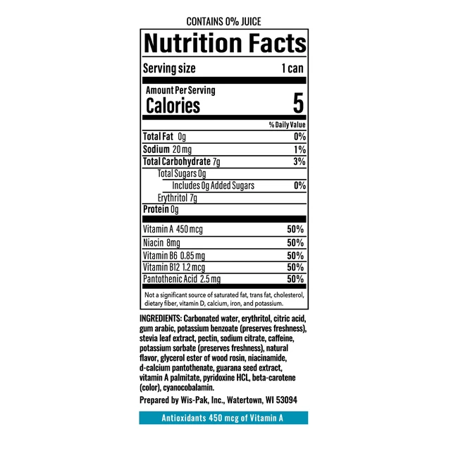 Alt view image 6 of 6 - BUBBL'R Antioxidant Sparkling Water 12 fl oz 6 Pack Cans Tropical Dream'r