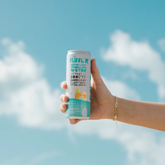 Alt view image 5 of 6 - BUBBL'R Antioxidant Sparkling Water 12 fl oz 6 Pack Cans Tropical Dream'r