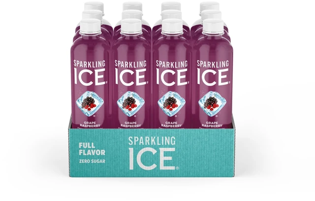 Main image of Sparkling Ice Grape Raspberry Sparkling Water 17fl oz (Pack of 12)