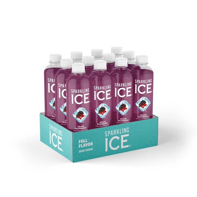 Alt view image 3 of 6 - Sparkling Ice Grape Raspberry Sparkling Water 17fl oz (Pack of 12)