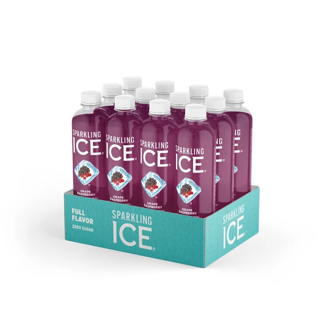Alt view image 4 of 6 - Sparkling Ice Grape Raspberry Sparkling Water 17fl oz (Pack of 12)