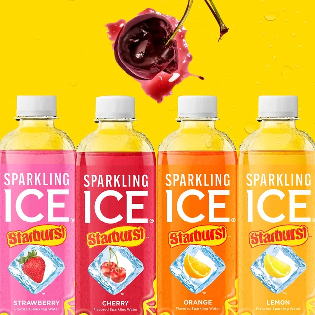 Alt view image 2 of 6 - Sparkling Ice STARBURST Cherry Sparkling Water, 17 fl oz, Pack of 12