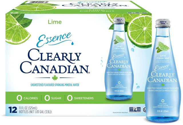 Main image of Clearly Canadian Sparkling Mineral Water Lime Essence with No Allergens
