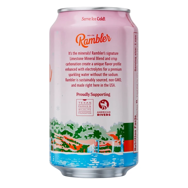 Alt view image 6 of 7 - Rambler Cranberry Sparkling Water 3-Pack, 8 - 12 fl oz Cans