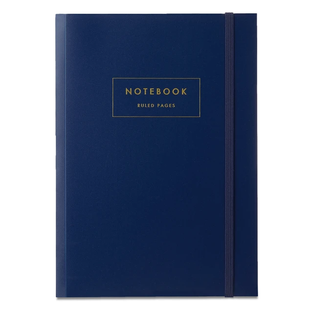 Alt view image 2 of 5 - Pen+Gear Poly Notebook, Blue, 7in x 9.87in, 80 College-Ruled Pages
