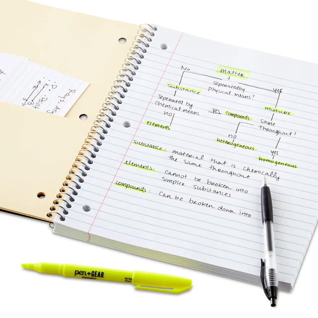 Alt view image 5 of 6 - Pen+Gear Wide-Ruled 1-Subject Poly Notebook, Black, 8.5x10.5in, 100 Sheets, 3 Pack