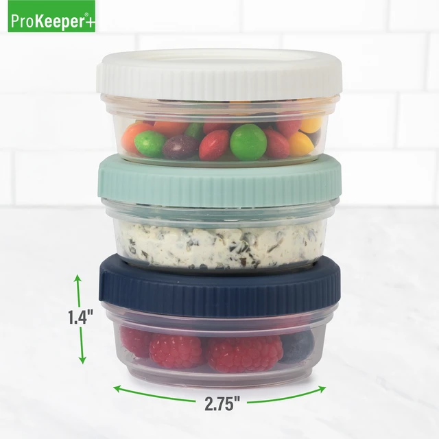 Alt view image 3 of 6 - Prokeeper+ Plastic 1/2 Cup Food Storage Containers for Packed Lunches and Daily Commutes