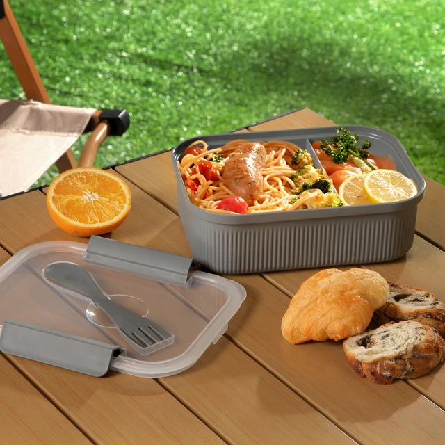 Alt view image 3 of 5 - Mainstays 42 oz Rectangular Food Storage Bento Container