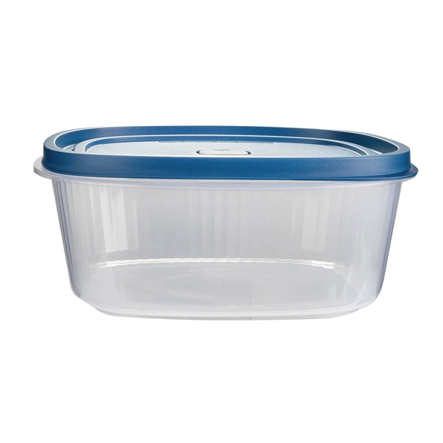 Alt view image 4 of 6 - Mainstays Reusable Food Storage Container Set, Large Square Plastic, 14 Cups Each, 2 Containers with 2 Lids