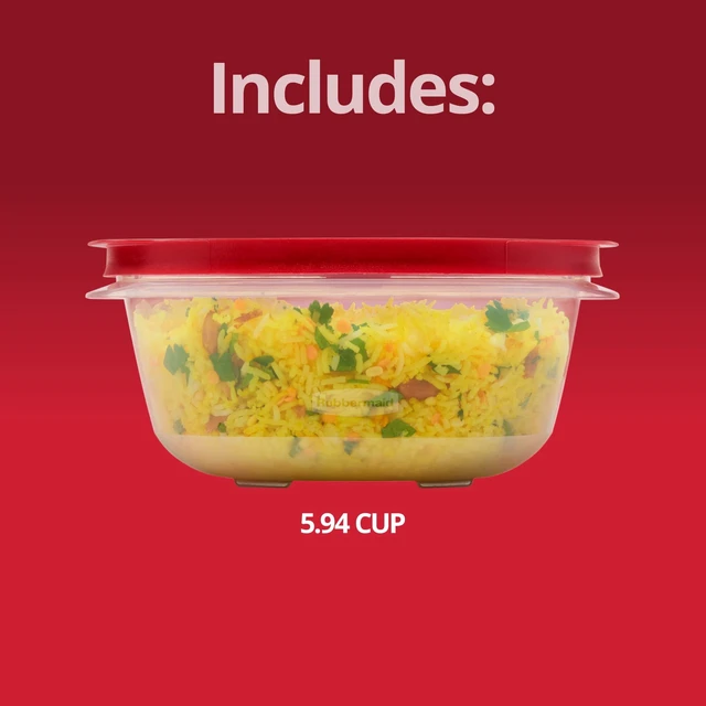 Alt view image 5 of 7 - Rubbermaid EasyStore 5.94-Cup Round Food Storage Container with Lids