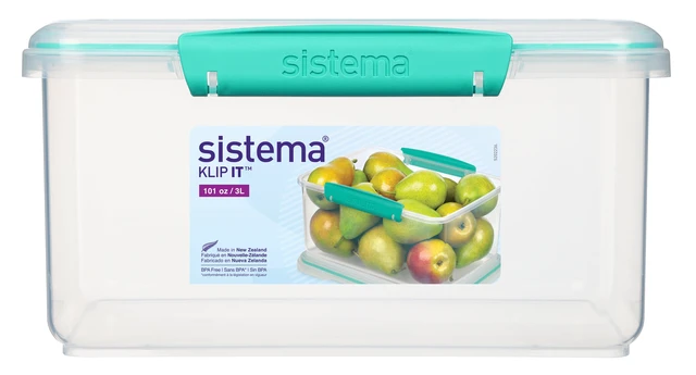 Alt view image 4 of 5 - Sistema Klip-It Rectangle 3L Plastic Food Storage Container