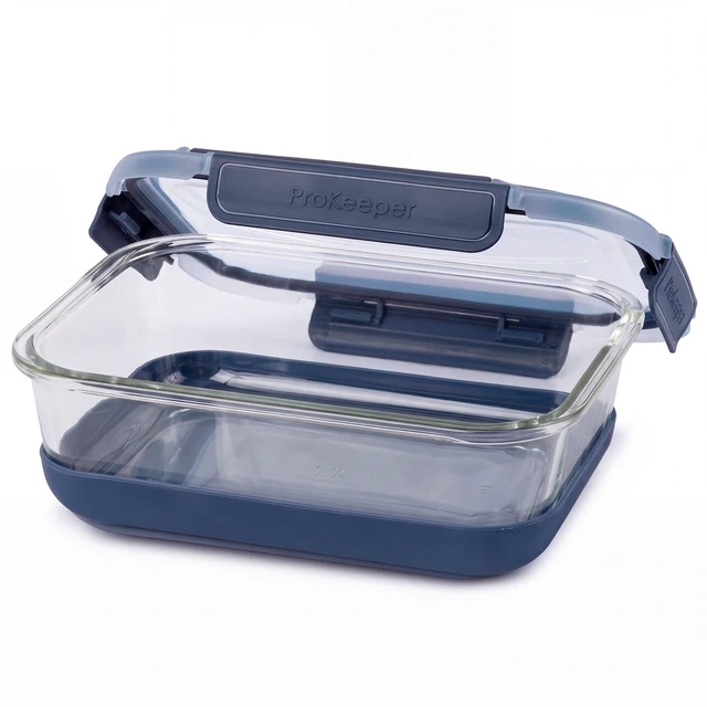 Main image of ProKeeper+ 6.1-Cup Glass Food Storage Container with Airtight Silicone Lid