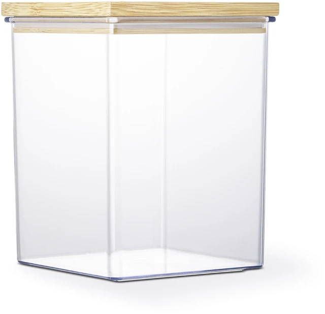 Main image of Thyme & Table 9-Cup Medium Pantry Food Storage Container, Clear Plastic with Bamboo Lid