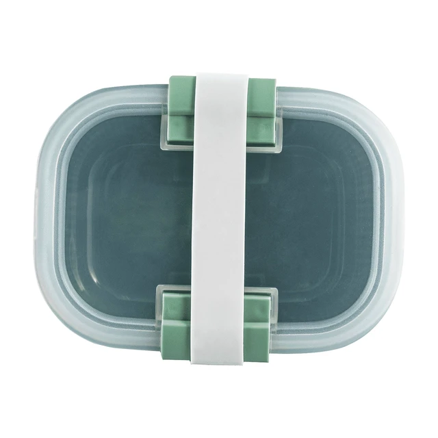 Alt view image 6 of 6 - Mainstays Plastic Bento Snack Container, 19oz, Rectangular, Green