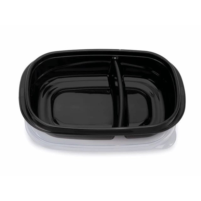 Alt view image 2 of 5 - Rubbermaid TakeAlongs 3.7Cups Meal Prep Food Storage Container with Built-In Divider (Includes 10 Containers + 10 Lids)