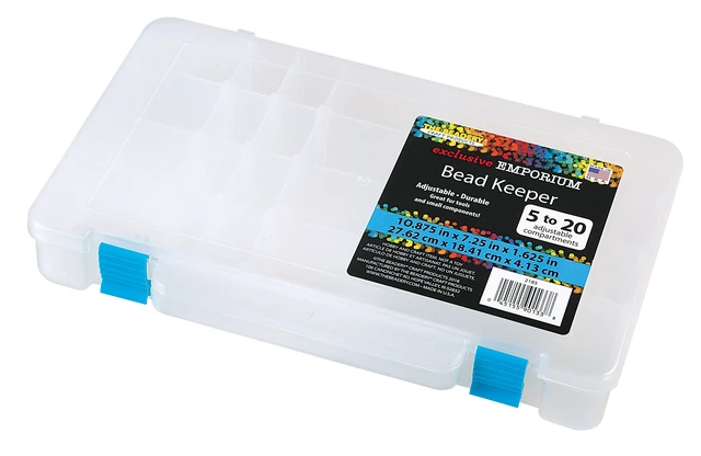 Alt view image 4 of 5 - The Beadery 2185 5-20 Comp Bead Keeper Box, Clear Plastic