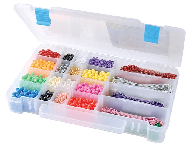 Alt view image 5 of 5 - The Beadery 2185 5-20 Comp Bead Keeper Box, Clear Plastic