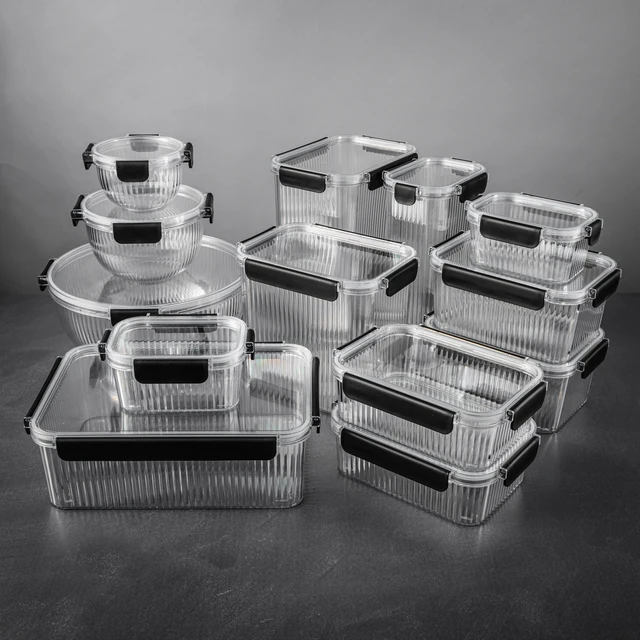 Alt view image 6 of 6 - Thyme & Table 9.3 Cup Plastic Pantry Storage Container, Clear