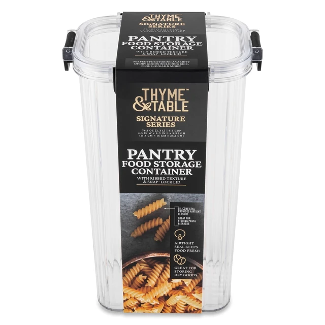 Alt view image 4 of 6 - Thyme & Table 9.3 Cup Plastic Pantry Storage Container, Clear