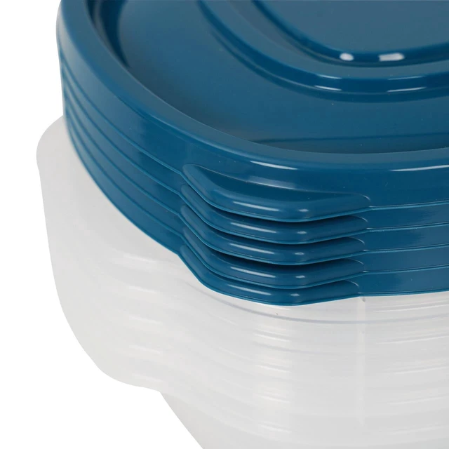 Alt view image 5 of 6 - Mainstays Semi Durable Square 2.9 Cup Plastic Food Storage Containers, 5-Pack