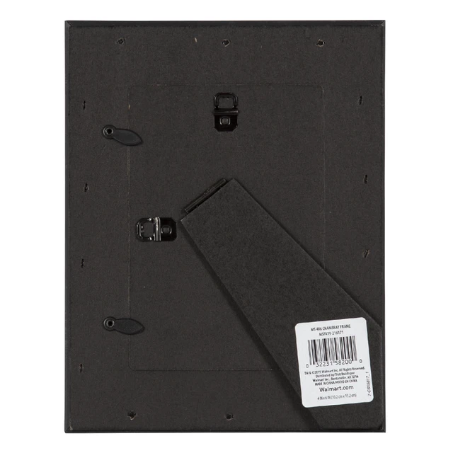 Alt view image 2 of 6 - Mainstays 4x6 Picture Frame, Chambray Blue with Brown Accents, Tabletop