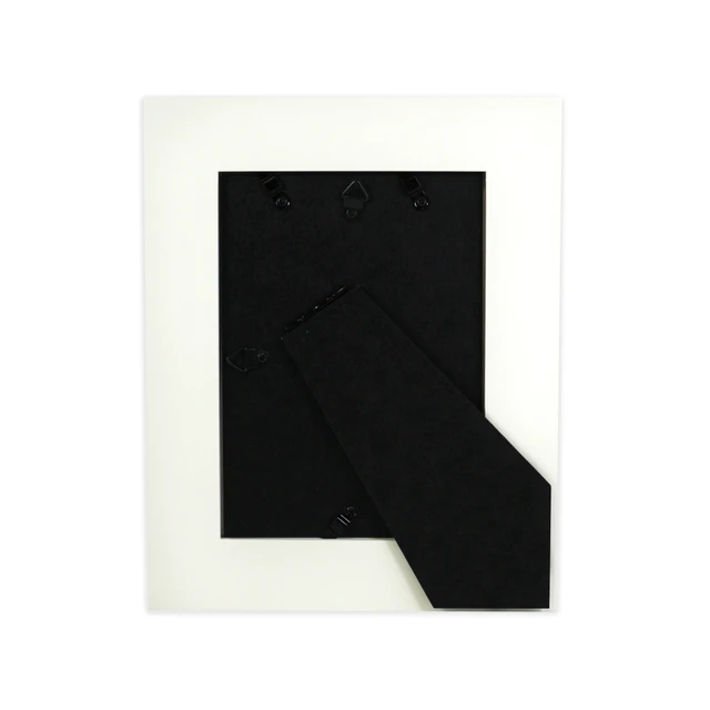 Alt view image 4 of 6 - Mainstays 5 x 7 Distressed White Picture Frame with 3.5 x 5 White Mat for Tabletop or Wall Display