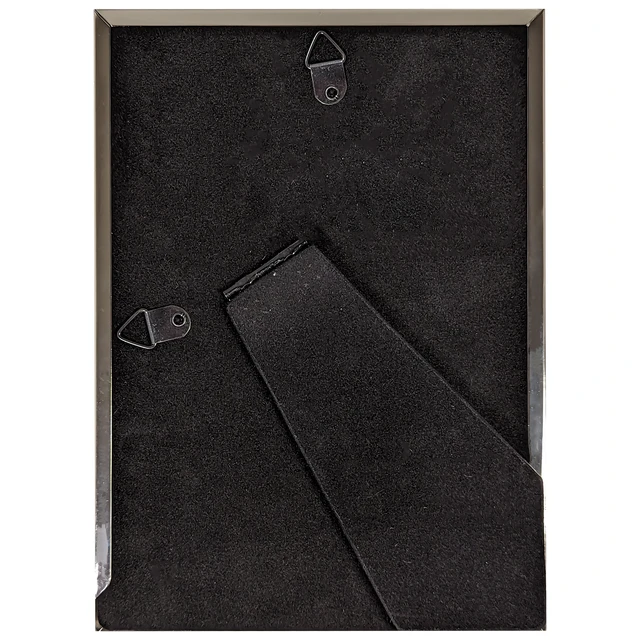 Alt view image 7 of 7 - Mainstays 4x6 Silver Finish Metal Picture Frame, Tabletop or Wall Display