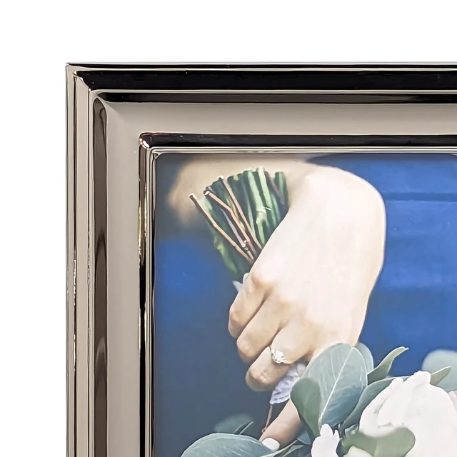 Alt view image 6 of 7 - Mainstays 4x6 Silver Finish Metal Picture Frame, Tabletop or Wall Display