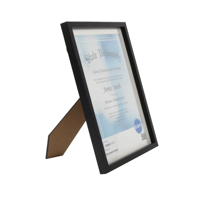 Alt view image 3 of 6 - Mainstays Black 8.5"x11" Document Picture Frame for Wall or Tabletop Display 1-Pack