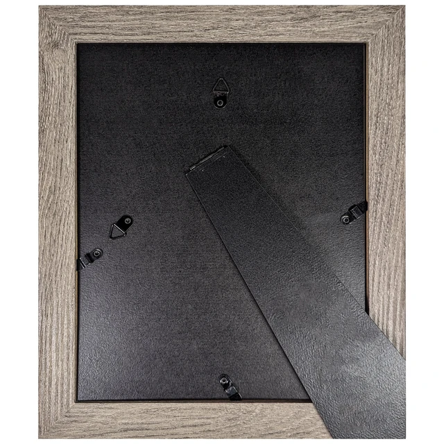 Alt view image 6 of 7 - Mainstays 8 x 10 Rustic Gray Wide Bevel Gallery Picture Frame, Tabletop or Wall Display