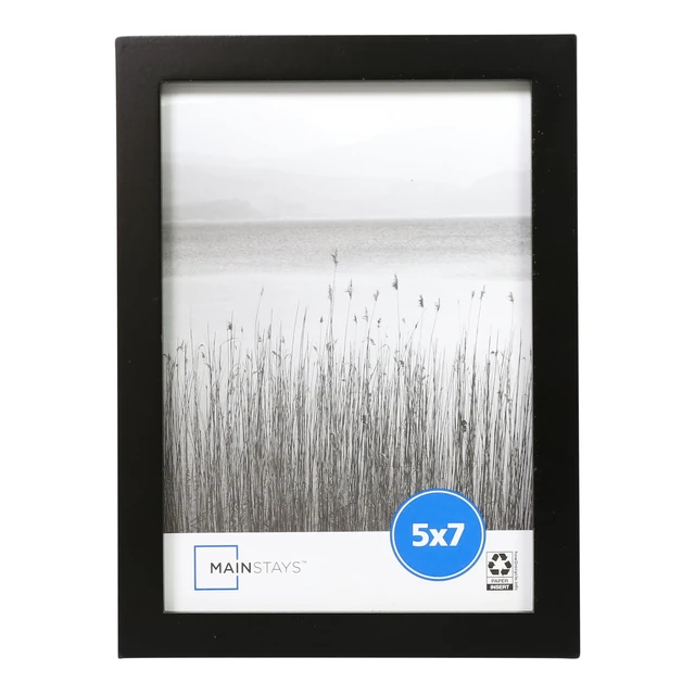 Alt view image 4 of 6 - Mainstays 5 x 7 Black Picture Frame (2 Pack), Tabletop or Wall Display