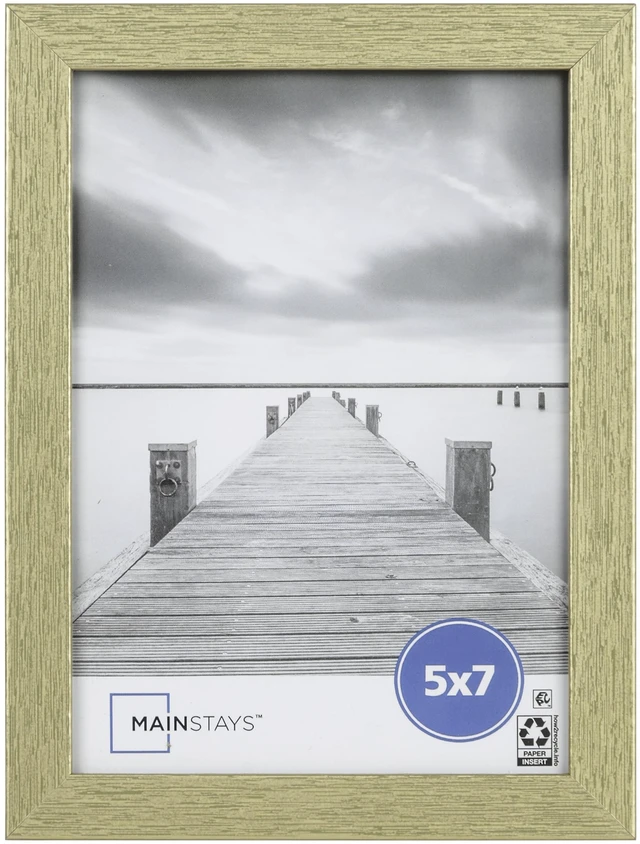 Main image of Mainstays 5 x 7 Gold Linear Picture Frame