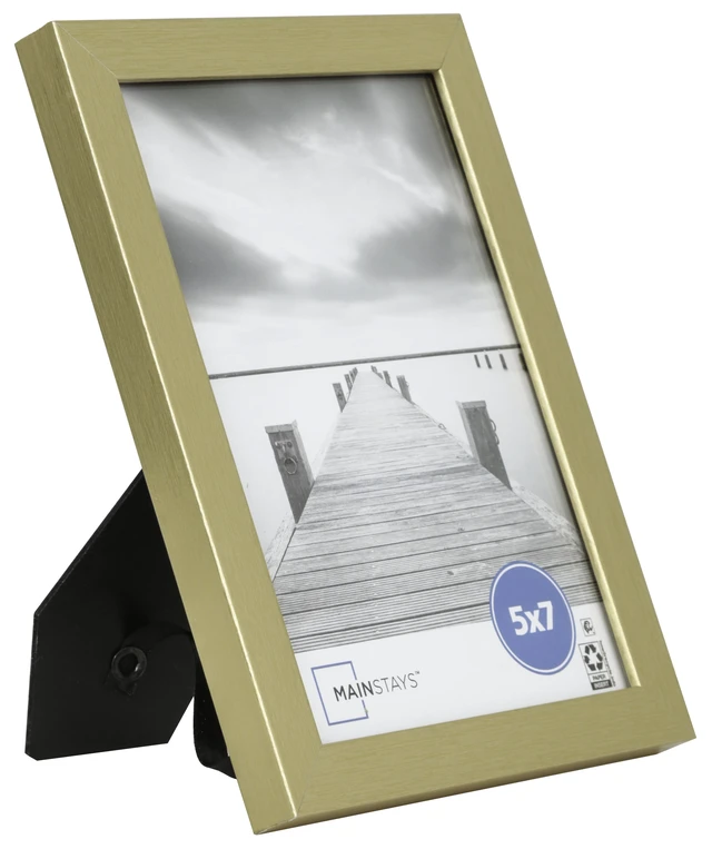Alt view image 2 of 5 - Mainstays 5 x 7 Gold Linear Picture Frame