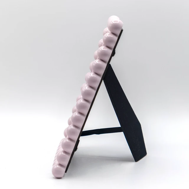 Alt view image 2 of 5 - OneDesign Home 4X6 Glossy Blush Beaded Resin Tabletop Picture Frame