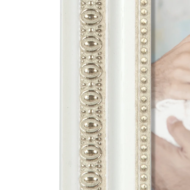 Alt view image 3 of 6 - Mainstays 5 x 7 White Ornate Tabletop Picture Frame