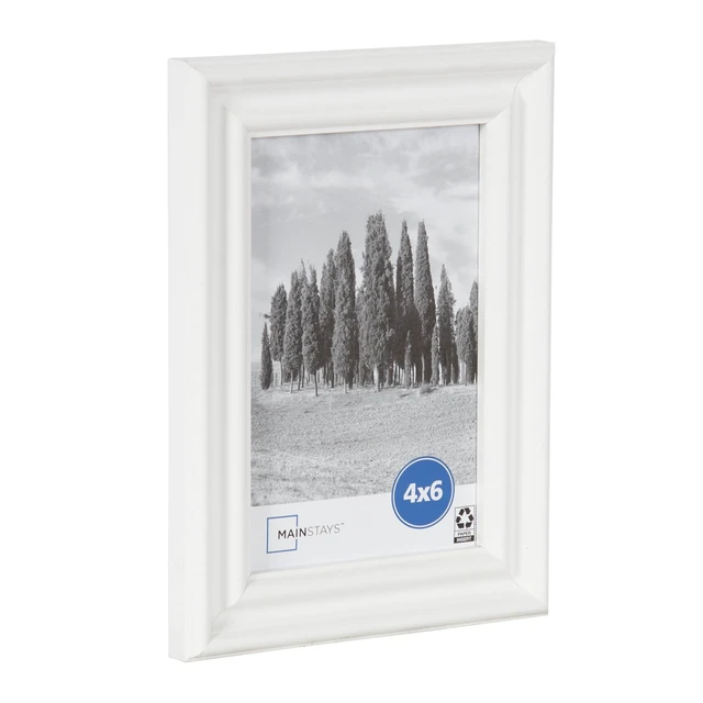 Alt view image 2 of 6 - Mainstays Traditional Tabletop Picture Frame, 4x6 Photo, White