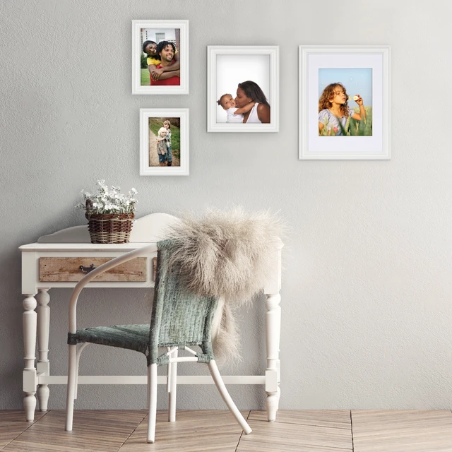 Alt view image 3 of 6 - Mainstays Traditional Tabletop Picture Frame, 4x6 Photo, White