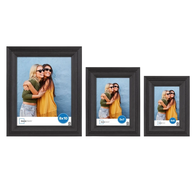 Alt view image 4 of 6 - Mainstays 5x7 Black Beaded Tabletop Picture Frame