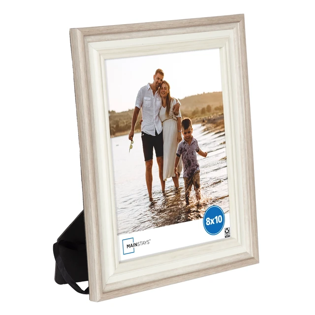 Alt view image 6 of 6 - Mainstays 8x10 Two-Tone Beige Tabletop Picture Frame