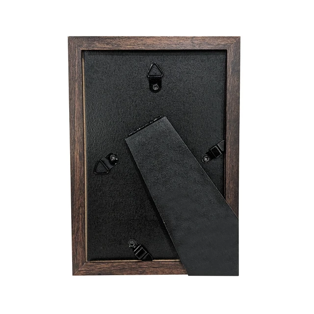 Alt view image 4 of 6 - Mainstays 4 x 6 Picture Frame (2 Pack), Brown, Tabletop or Wall Display