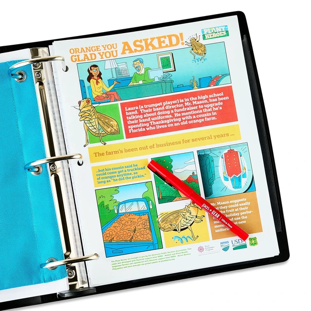 Alt view image 3 of 6 - Pen+Gear Heavy Duty View 1-Inch D-Ring Binder, Black